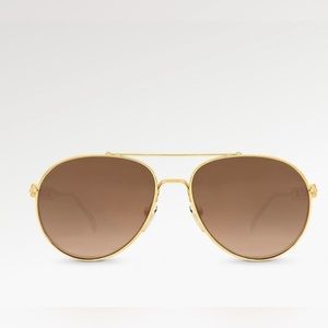 Louis Vuitton chain pilot sunglasses